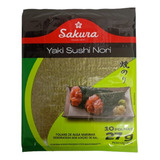 Alga Yaki Sushi Nori 10 Folhas Sakura 27g