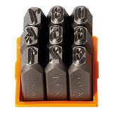 Algarismo De Marcação Starfer 6mm 9 Peças Número Gravação