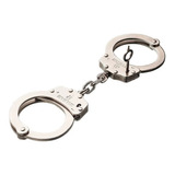 Algema De Corrente Preta Policial Com Trava Invictus