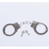 Algema Metal Com Chave Policial Carnaval Fantasia