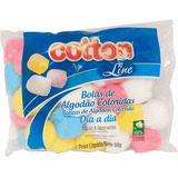 Algodão Cotton Bolinha Colorida 50gr