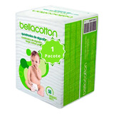 Algodão Quadrado Maxi Bebê Bellacotton 50 Unidades