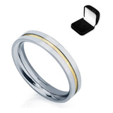 Aliança Anel Feminino masculino Fio Ouro 18k 6mm