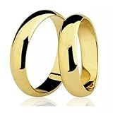 Aliança Banhada Ouro 18k 4mm Par Casamento Noivado Tugstenio Com Caixa Veludo