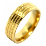 Aliança Casamento Anti Alérgico Moeda Antiga Banho Ouro A 08