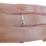 Aliança De Prata Unidade Largura 2mm Abaulada Polida Oferta