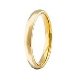 Aliança Tungstênio Tradicional 4mm Banhada Ouro 18k