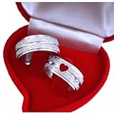 Alianças Par Coração Vazado Com Pedra De Zirconia Italianas Diamantadas 8mm Exclusivas Casamento Namoro Noivado Compromisso Com Caixa De Veludo