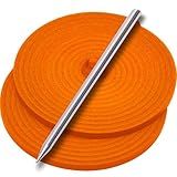 AliBall Luva De Beisebol Renda De Couro Bovino Genuíno 203 Cm Kit De Reparo Rápido Perfeito Para Luvas De Beisebol Laranja