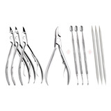 Alicate 3 Cutícula 1 Unha 3 Espatulas E 3 Palitos Bm Leia