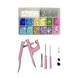 Alicate Aplicar Botões Plastico Ritas Rosa Box C 280 Botões 10mm