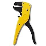 Alicate Automático Decapador De Fios E Cabos- Ferramenta Universal 2 Em 1- Descascador E Cortador- -AMARELO-