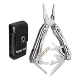 Alicate Canivete Multitool Swiss Tech 16 Funções Aço Inox