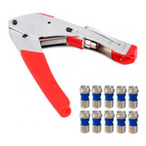 Alicate Compressão Crimpar Cabo Coaxial Conectores Rg6