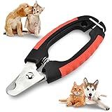 Alicate Cortador De Unha Pet Para Gatos Cães Filhotes Pequeno Porte Preto Com Vermelho 
