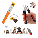 Alicate Cortar Unhas Pet Lixador Eletrico 3 Lixas Câo Gato