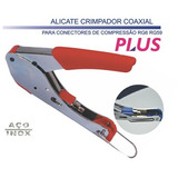 Alicate Crimpar Cabo Coaxial Conector Rg6