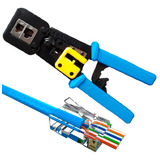 alicate crimpar vazado passagem