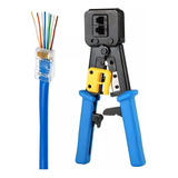 Alicate Crimpar Rj45 Rj11 12 Cabo De Rede Conector Ez Vazado