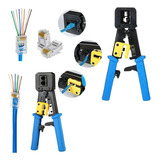 Alicate Crimpar Rj45 Rj11 Rj12 Cabo De Rede Conector Vazado