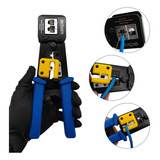 Alicate Crimpar Rj45 Rj11 Rj12 Cabo Rede Conector Vazado nf