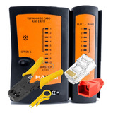 Alicate Crimpar testador Cabo 250 Conector Rj45 Cat5e capas