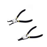 Alicate De Argola De Nariz Curvado SENRISE 6 150 Mm Interno Alicate Curvado Externo Ferramenta De Remoção De Clipe C Para Trabalho Elétrico E Em Madeira Faça Você Mesmo E Fabricação De Joias Preto