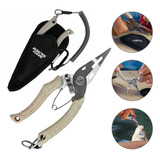 Alicate De Bico Albatroz Pra Pesca 13 8cm Com Bainha E Cabo