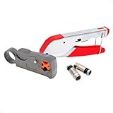 Alicate De Compressão Profissional Para Cabo Coaxial RG6 RG59 Corpo Metálico Robusto