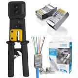 Alicate De Crimpar Caixa De Conector Rj45 Vazado Cat5e