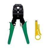 Alicate De Crimpar Decapar E Corte Cabo De Rede Rj45 Conectores 8P8 6P6 4P4