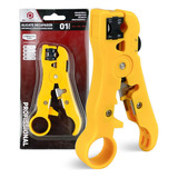 Alicate Decapador Universal De Cabo Coaxial Utp Stp Amarelo