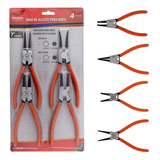 Alicate Extrator De Anéis Kit Alicates Bico Curvo E Reto