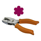 Alicate Furador Flor Scrapbook 6mm Papel Eva Toke E Crie Cor Laranja