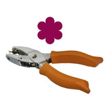 Alicate Furador Flor Scrapbook 6mm Papel Eva Toke E Crie Cor Laranja