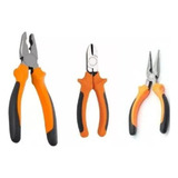 Alicate Kit C 3 Universal 8 Corte 6 Bico 6 Profissional