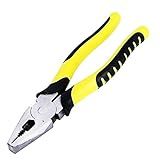 Alicate Lineman S Alicates Multifuncionais De 20 Cm Com Cortador De Arame Estrutura De Aço Níquel Cromo E Alças Antiderrapantes Profissionais Design De Alta Alavancagem