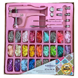 Alicate Pressão Pregar Botão Ritas Plástico Metal Ilhós Kit