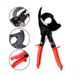 Alicate Tesoura Cortador De Cabos E Fios Com Catraca 240mm