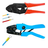 Alicates Kit Crimpar Terminal Ilhós E Pré isolados 2pçs 