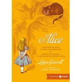 Alice Edição Bolso De Luxo Aventuras De Alice No País Das Maravilhas Através Do Espelho E O Que Alice Encontrou Por Lá De Carroll Lewis Editorial Editora Schwarcz Sa Capa Dura Em Português 20