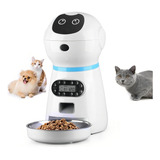Alimentador Comedouro Automático Gatos Cães Pet Programável Cor Branco