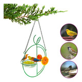 Alimentador Comedouro P Pássaros C Porta frutas Verde