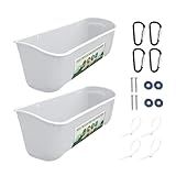 Alimentador De Calha De Gado Clipes Para Alimentador De Frango Calha De Alimentação De Gado Comedouro De Galinha Com Clipes Alimentador De Cerca Suspensa Para Cabra Frango Pato Veado Ovelha