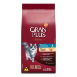 Alimento Gran Plus Castrados Para Gato Adulto Sabor Frango E Arroz Em Saco De 10 1kg