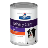 Alimento Hill s Prescription Diet Urinary Care U d Para Cão Adulto De Raza Todos Os Tamanhos Sabor Frango De 370 G