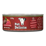 Alimento Pet Delícia Receitas Clássicas Para Cão De Raza Todos Os Tamanhos Sabor Caçarolinha De Carne De 110 G