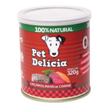 Alimento Pet Delícia Receitas Clássicas Para Cão De Raza Todos Os Tamanhos Sabor Caçarolinha De Carne De 320 G