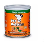 Alimento Pet Delícia Receitas Clássicas Para Cão De Raza Todos Os Tamanhos Sabor Jardineira De Frango De 320 G
