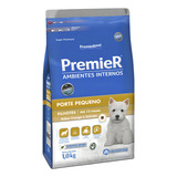 Alimento Premier Super Premium Ambientes Internos Para Cão Filhote De Raza Pequena Sabor Frango Y Salmão De 1 Kg